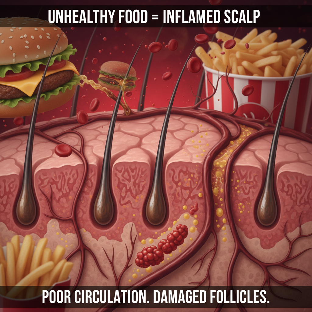 الأغذية الواجب تجنبها بعد زراعة الشعر