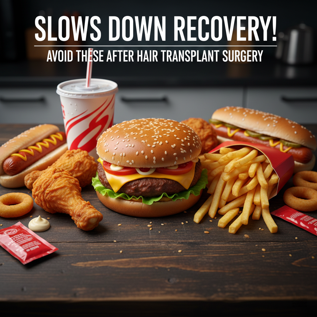 الأغذية الواجب تجنبها بعد زراعة الشعر