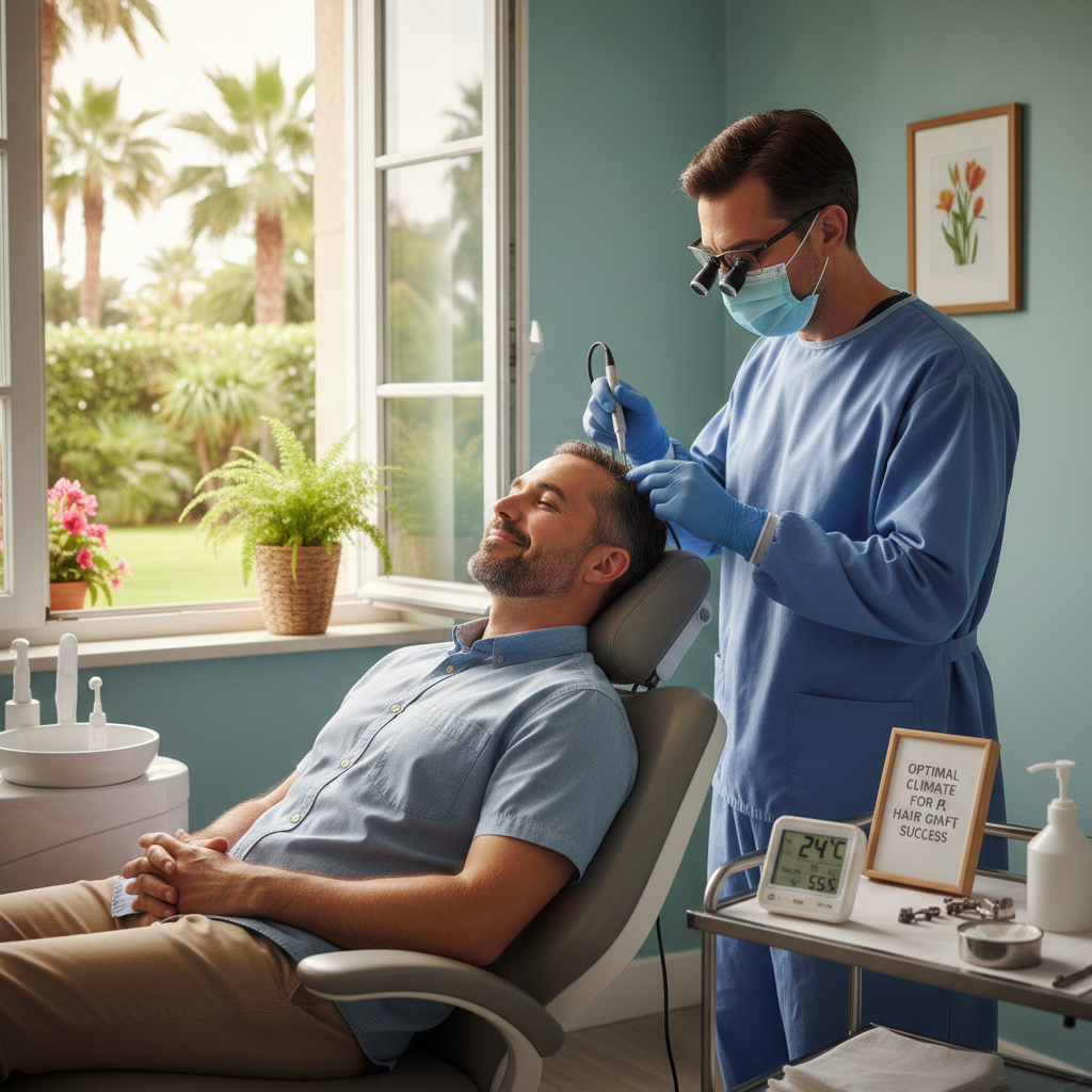 المناخ المناسب لزراعة الشعر