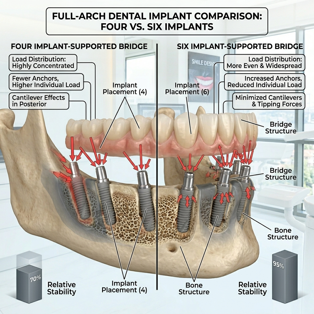 زراعة فك كامل All-on-6 في تركيا