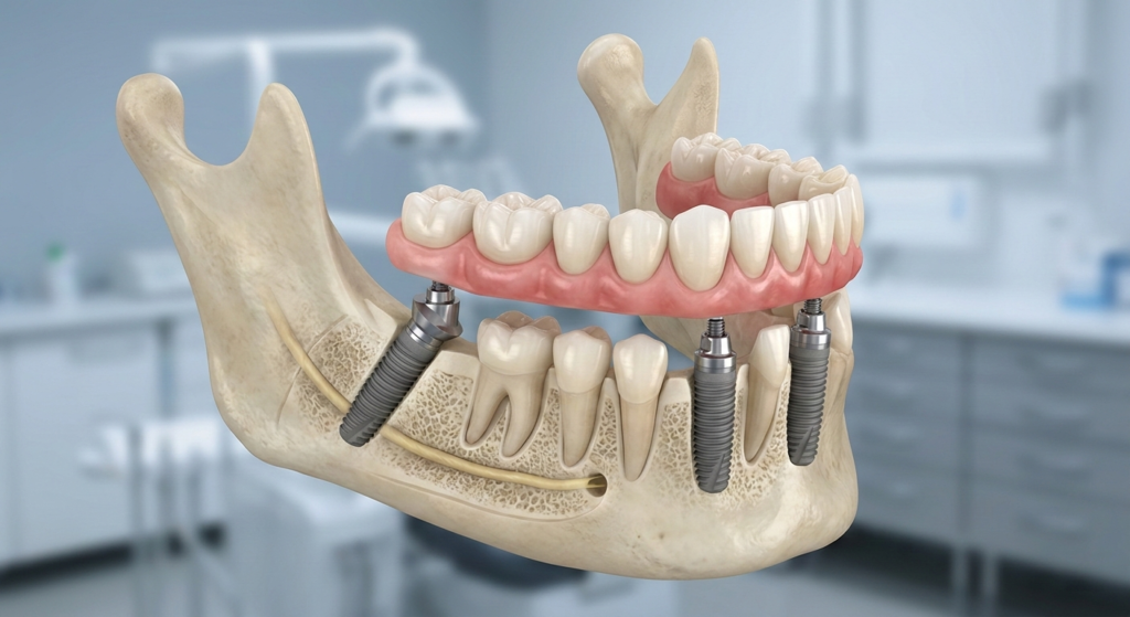 زراعة الأسنان بتقنية All-on-4