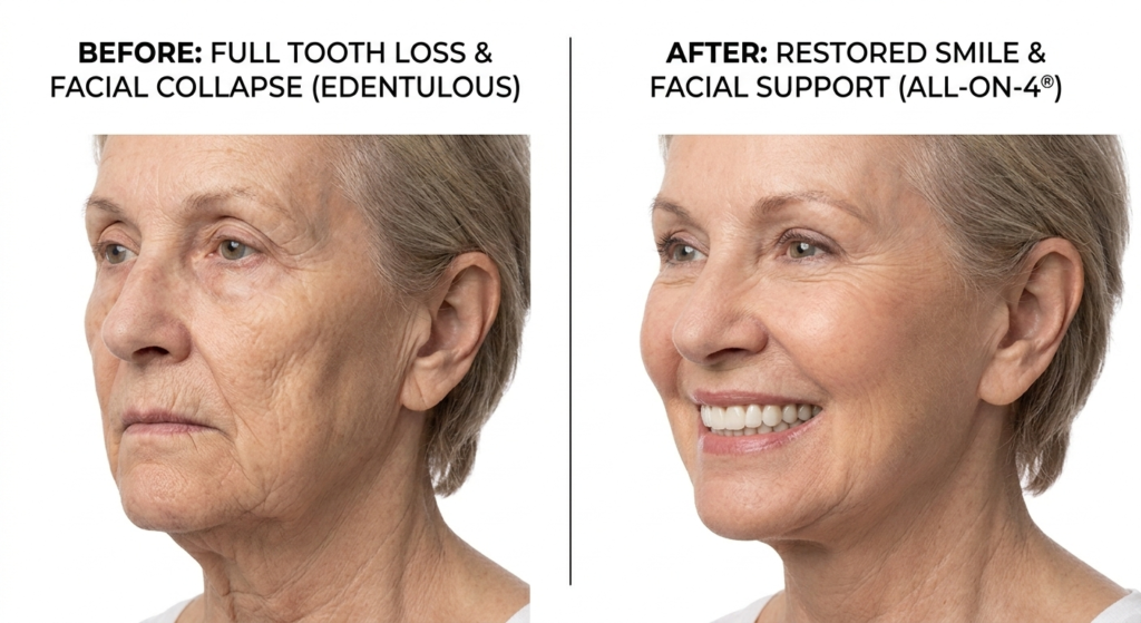 زراعة الأسنان بتقنية All-on-4