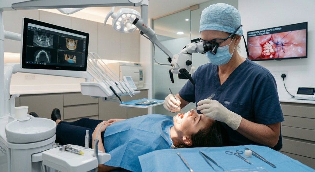 تطعيم العظم في زراعة الأسنان