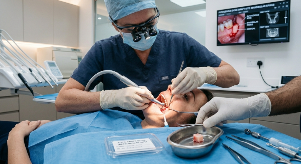 تطعيم العظم في زراعة الأسنان