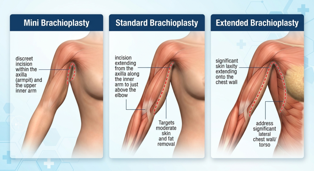 شد الذراعين (Brachioplasty)
